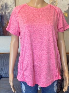 Heather Pink Short Sleeve Tee